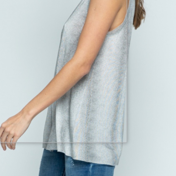 NWT Vocal sleeveless top with stone detail. - Picture 2 of 2